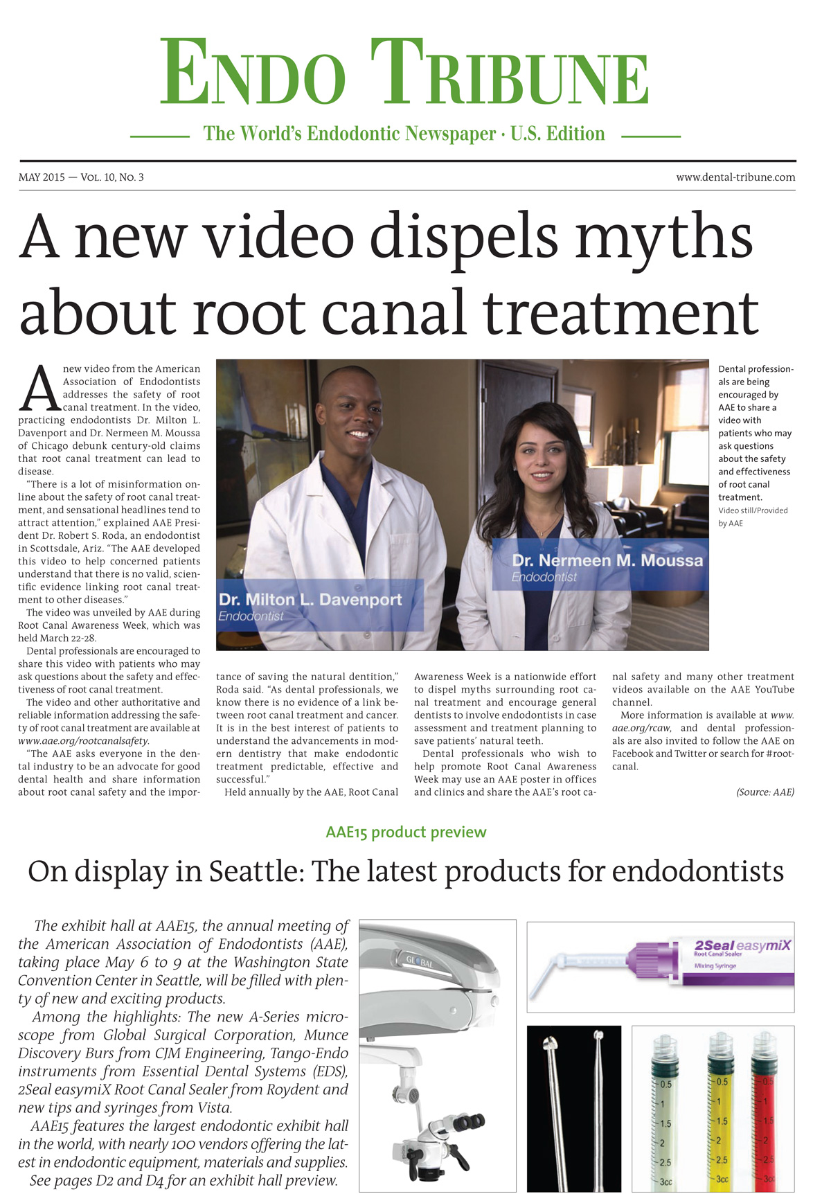 Fred Michmershuizen root canal magazine